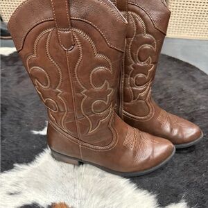 Kids Brown Cowboy Boots